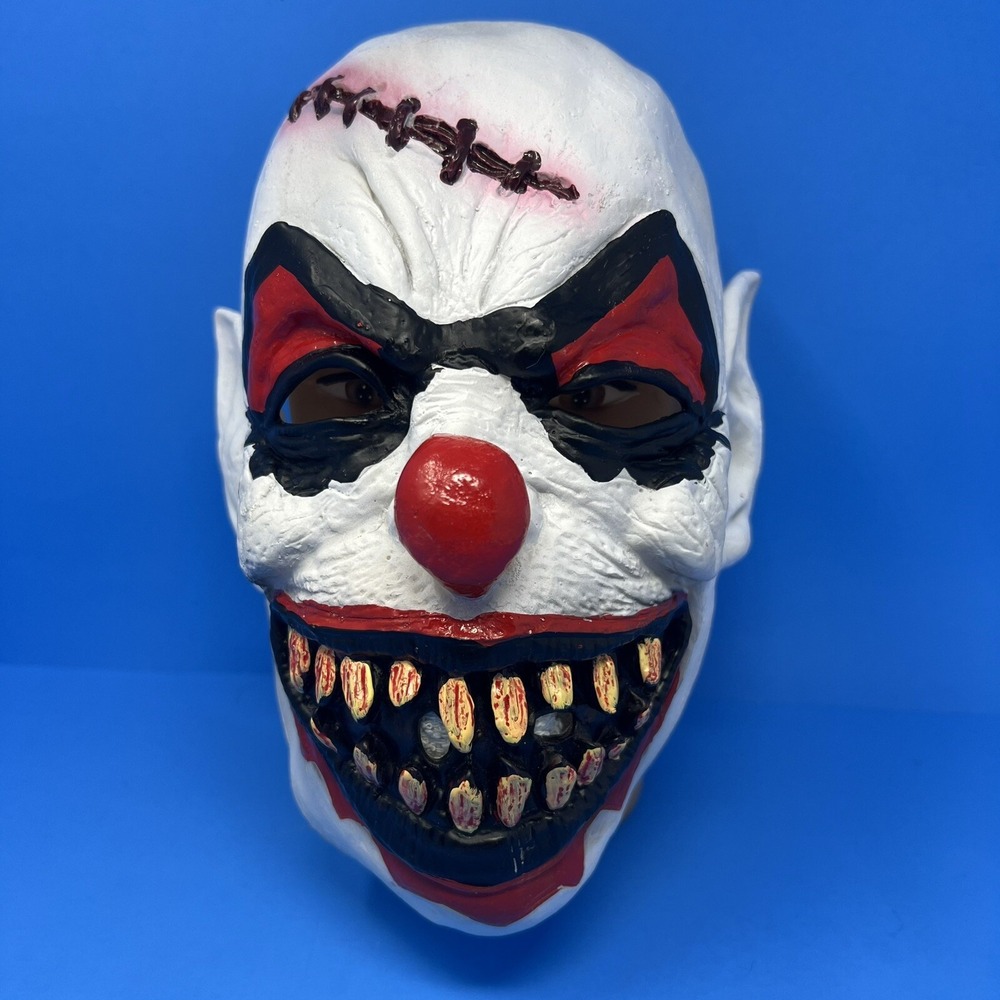 Halloween Mask Scary Clown Costume Party Cosplay Psycho Evil Latex Mask